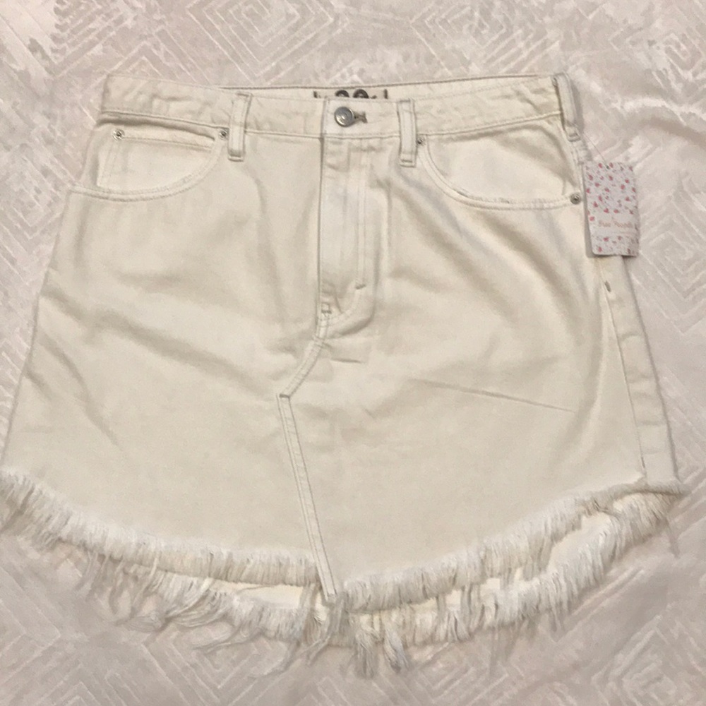 Free People Jean skirt